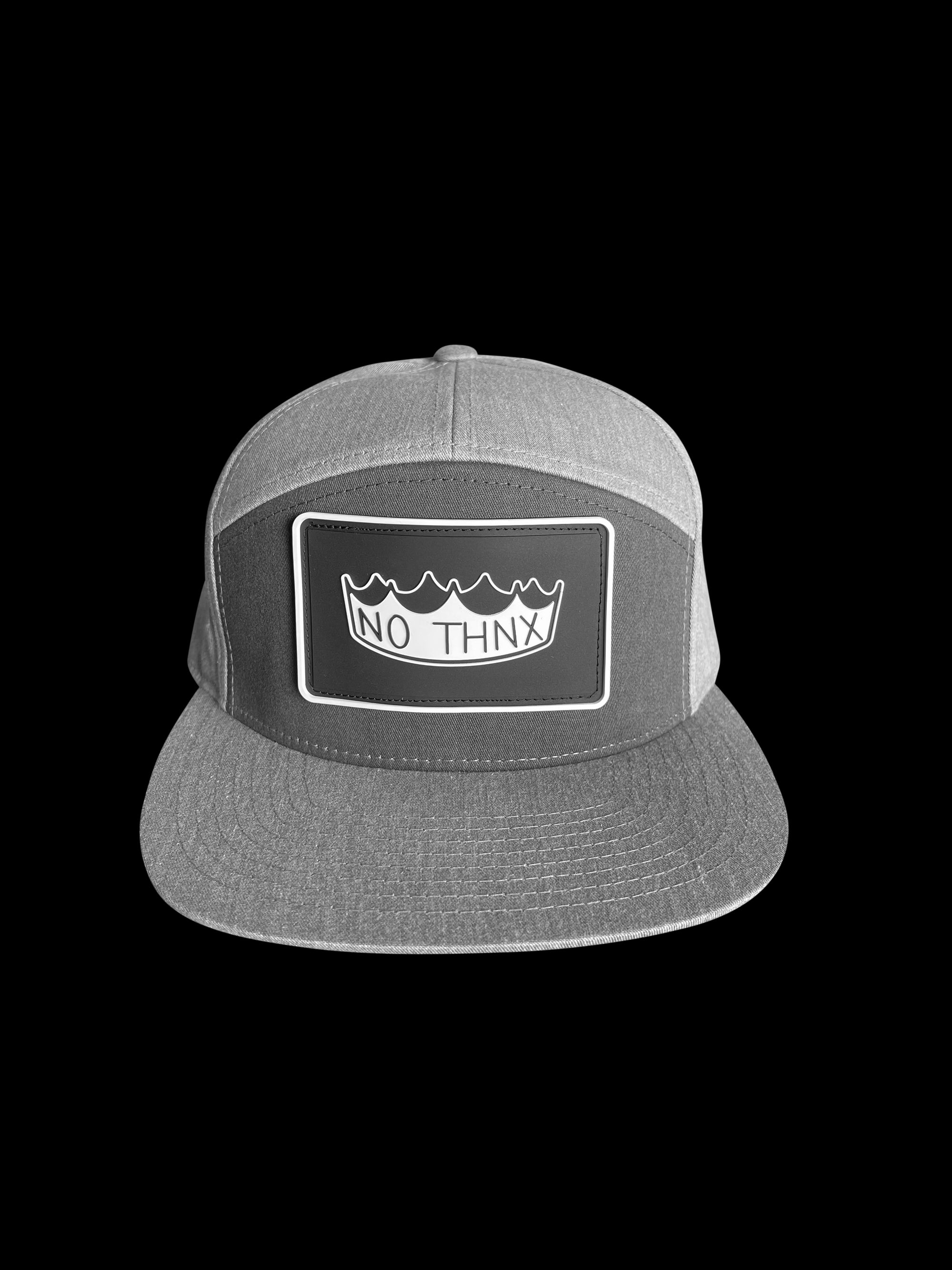 7 panel adjustable 2 color crown patch