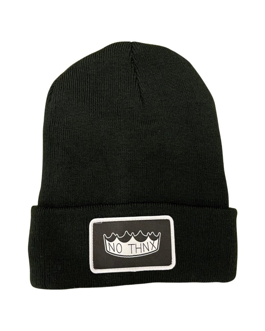 Plush Patch Beanie Crown