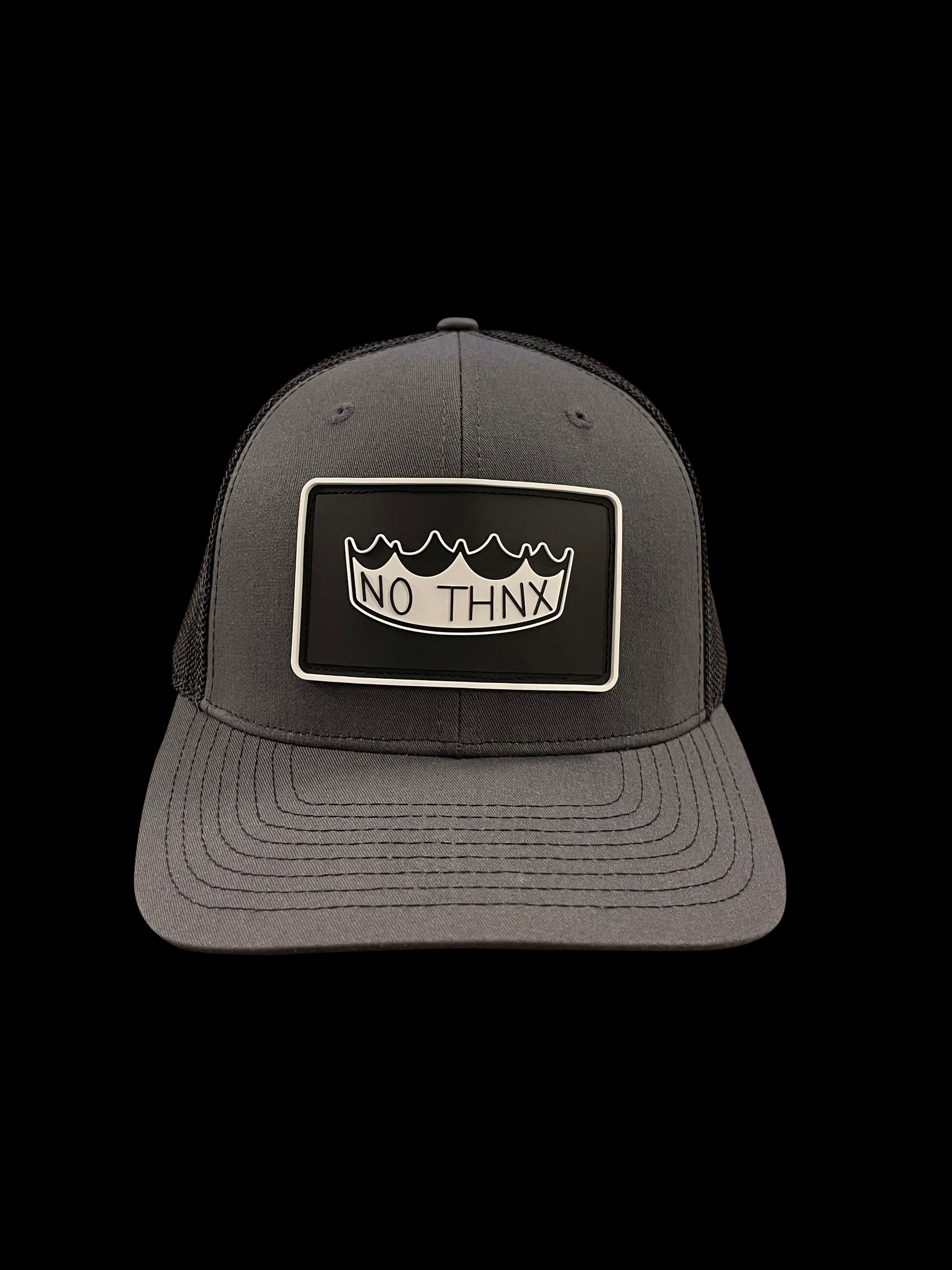 Snap back flex Gray and black Black Crown PVC Silicone