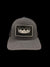 Snap back flex Gray and black Black Crown PVC Silicone